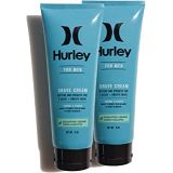 Hurley Mens Shaving Cream - Softens and Hydrates with Aloe Extract and Vitamin E, Size 6oz (2 Pack), Eucalyptus 2PK