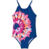Hatley Kids Shibori Tie-Dye Gather Front Swimsuit (Toddler/Little Kids/Big Kids)