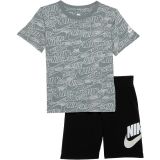 Nike Kids Logo T-Shirt and Shorts Set (Toddler)