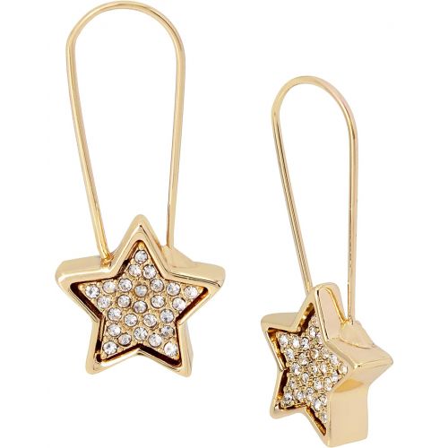  Betsey Johnson Star Safety Pin Drop Earrings