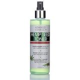 Hemp Oil Hydrating Facial Toner Natural Extracts Energize Aging, Oily, & Dry Skin for Firm, Soft Glow  Alcohol Free Moisturizing Spray with Sea Salt, & Aloe by Advanced Clinicals