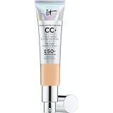 IT Cosmetics Your Skin But Better CC+ Cream, Medium Tan (W) - Color Correcting Cream, Full-Coverage Foundation, Anti-Aging Serum & SPF 50+ Sunscreen - Natural Finish - 1.08 fl oz