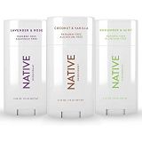 Native Deodorant - Natural Deodorant For Women and Men - 3 Pack - Contains Probiotics - Aluminum Free & Paraben Free, Naturally Derived Ingredients - Coconut & Vanilla, Lavender &