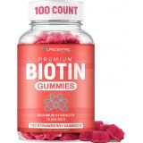 LifeCentric Health Biotin Gummies for Hair Growth Max Strength Biotin 10000mcg Prevents Thinning and Loss Chewable Biotin Supplement For Women Men and Kids 100 Count Vegan Hair Gummies for Hair Skin