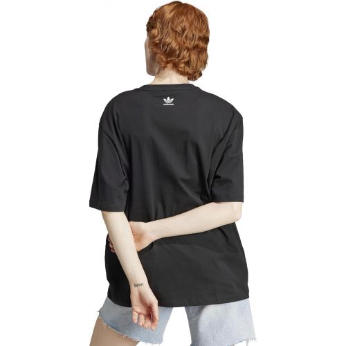 아디다스 adidas Originals Embroidered Flower Trefoil T-Shirt