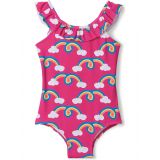 Hatley Kids Rainbow Arch Ruffle Sleeve Swimsuit (Toddler/Little Kids/Big Kids)
