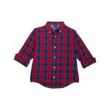 Tommy Hilfiger Kids Checker Plainweave Button-Down Plaid Shirt (Big Kids)