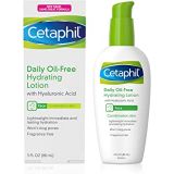 Cetaphil Face Moisturizer, Daily Oil-Free Hydrating Face Lotion with Hyaluronic Acid, 3 Oz Package May Vary