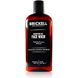 Brickell Men's Products Brickell Mens Clarifying Gel Face Wash for Men, Natural and Organic Rich Foaming Daily Facial Cleanser Formulated With Geranium, Coconut and Aloe, 8 Ounce, Scented