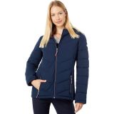 Tommy Hilfiger Hooded Chevron Quilt Packable Jacket