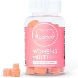 SugarBearHair Sugarbear Womens MultiVitamin, Vegan Collagen Booster Blend, with Glutathione, Omega-3, Folate, Biotin & Vitamin C (1 Month Supply)