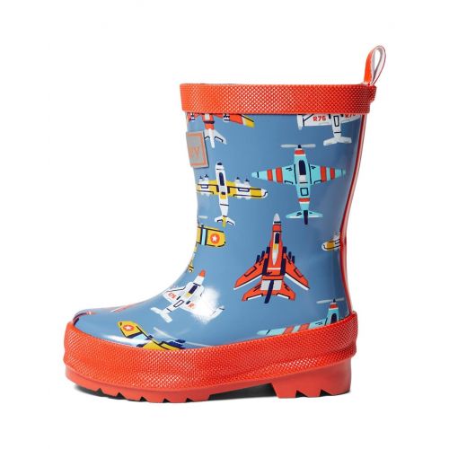 해틀리 Hatley Kids Flying Aircrafts Shiny Rain Boots (Toddleru002FLittle Kidu002FBig Kid)