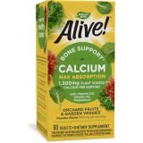 Natures Way Alive! Calcium Bone Formula Supplement (1,000mg per serving), 60 Tablets (Packaging May Vary)