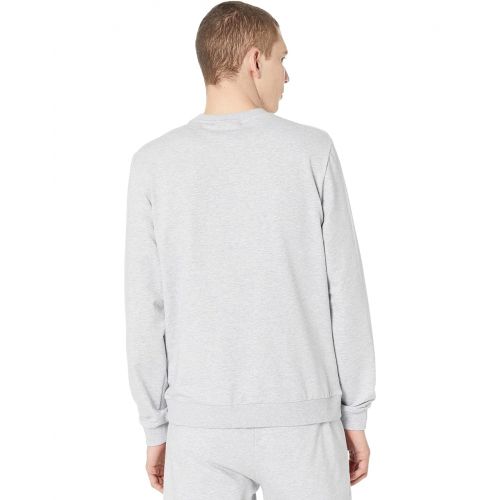 라코스테 Mens Lacoste Long Sleeve Big Croc Lacoste Loungewear Sweatshirt