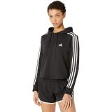 Adidas 3-Stripes French Terry Cropped Hoodie