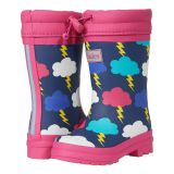 Hatley Kids Lightening Clouds Sherpa Lined Rain Boots (Toddleru002FLittle Kid)