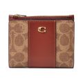 COACH Coated Canvas Signature Bifold Snap Wallet