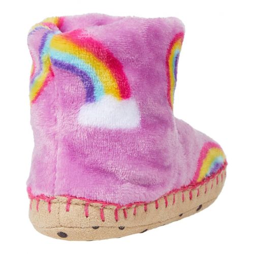 해틀리 Hatley Kids Twisty Rainbow Hearts Fleece Slippers (Toddleru002FLittle Kid)