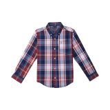 Tommy Hilfiger Kids Alfred Long Sleeve Plainweave Button-Down Shirt (Big Kids)
