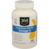 365 by Whole Foods Market, Omega 3 Lemon Flavored, 90 Softgels