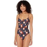 Madewell Madewell Second Wave Spaghetti-Strap One-Piece Swimsuit in Color Collage