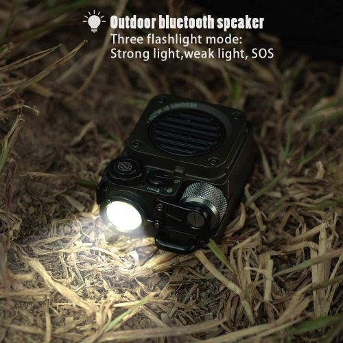  Muzen Wild Mini Rugged Outdoor Speaker, Bluetooth Portable Speaker with Louder Volume, Crystal Clear Sound, Wireless Waterproof Speakers for Travel, Outdoors