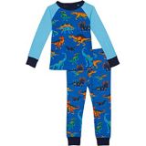 Hatley Kids Dino Park Organic Cotton Raglan Pajama Set (Toddleru002FLittle Kidsu002FBig Kids)