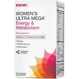 GNC Womens Ultra Mega Energy and Metabolism Multivitamin for Women, 180 Count, for Increased Energy, Metablism, and Calorie Burning