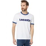 Lacoste Short Sleeve Regular Fit Tee Shirt with Large Lacoste Wording