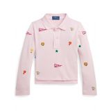 Polo Ralph Lauren Kids Collegiate-Icon Mesh Polo Shirt (Toddler/Little Kids)