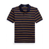 Polo Ralph Lauren Kids Striped Cotton Mesh Polo Shirt (Big Kids)