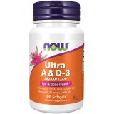NOW Supplements, Vitamin A & D3 25,000/1,000 IU, Eye Health*, Essential Nutrition, 100 Softgels
