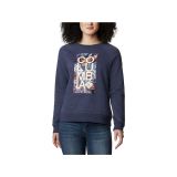 Columbia Womens Hart Mountain Graphic Crew, Soft Pullover