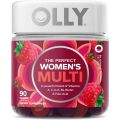 OLLY Womens Multivitamin Gummy, Overall Health and Immune Support, Vitamins A, D, C, E, Biotin, Folic Acid, Adult Chewable Vitamin, Berry, 45 Day Supply - 90 Count (Pack of 1)