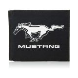 Buckle-Down Canvas Bi-fold Wallet-Ford Mustang Black/White Logo Center