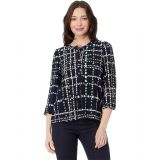 Tommy Hilfiger 3/4 Sleeve Ditsy Floral Popover Top
