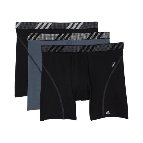 아디다스 Adidas Sport Performance Mesh Boxer Brief Underwear 3-Pack