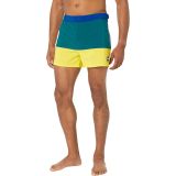 COLMAR 35 cm Funny Color-Block Stretch Quick Dry Swim Trunks