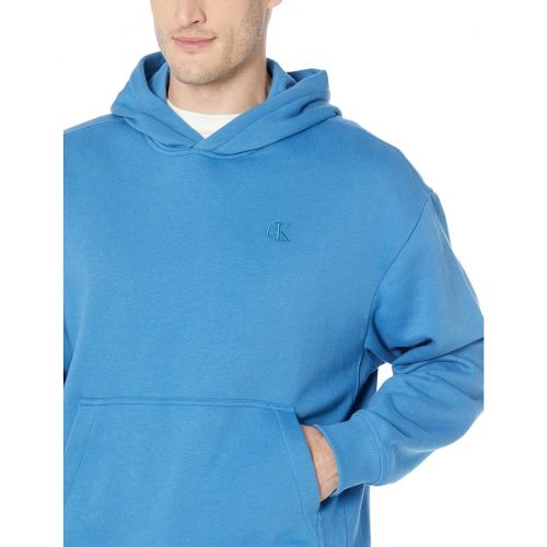  Calvin Klein Long Sleeve Archive Logo Fleece Pullover Hoodie