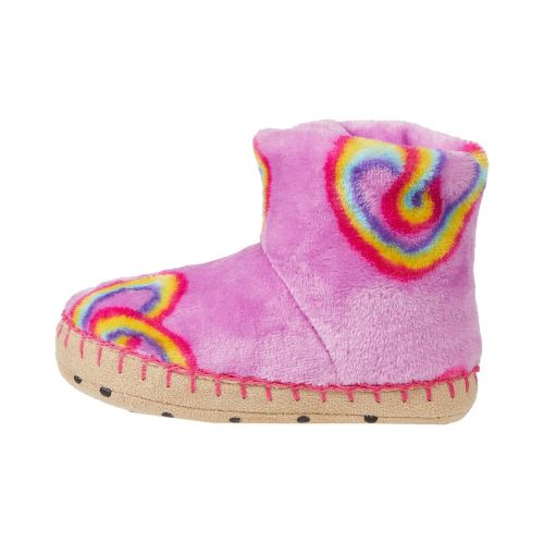 해틀리 Hatley Kids Twisty Rainbow Hearts Fleece Slippers (Toddleru002FLittle Kid)