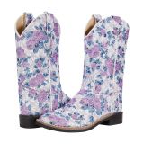 Old West Kids Boots Flowers (Toddler/Little Kid)