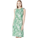 Kate Spade New York Palm Fronds Knot Shoulder Dress