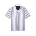 Nautica Mens Short Sleeve 100% Cotton Soft Woven Button Down Pajama Top