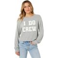 Wildfox I Do Crew Brushed Hacci Jersey Sweatshirt