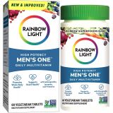 Rainbow Light Multivitamin for Men, Vitamin C, D & Zinc, Probiotics, Mens One Multivitamin Provides High Potency Immune Support, Non-GMO, Vegetarian, 60 Tablets