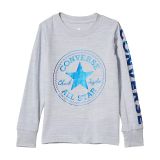 Converse Kids Foil Chuck Patch Long Sleeve Graphic T-Shirt (Little Kids)