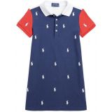 Polo Ralph Lauren Kids Polo Pony Cotton Mesh Polo Dress (Toddler/Little Kids)