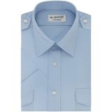 Van Heusen Mens Dress Shirts Short Sleeve Aviator Shirt Solid Spread Collar