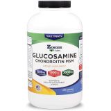 Zenesis Labs Glucosamine Sulfate + Chondroitin + MSM - 450 Capsules (90 Day Supply) - 1500mg, 1200mg, 2000mg per Serving - Back, Knee Pain Relief