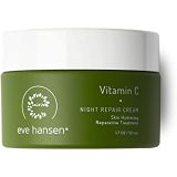 Eve Hansen Dermatologist Tested Vitamin C Face Cream | Premium Hypoallergenic Moisturizer | Fragrance Free Anti-Aging Night Cream for Dark Circles, Fine Lines, and Acne Scars | 1.7